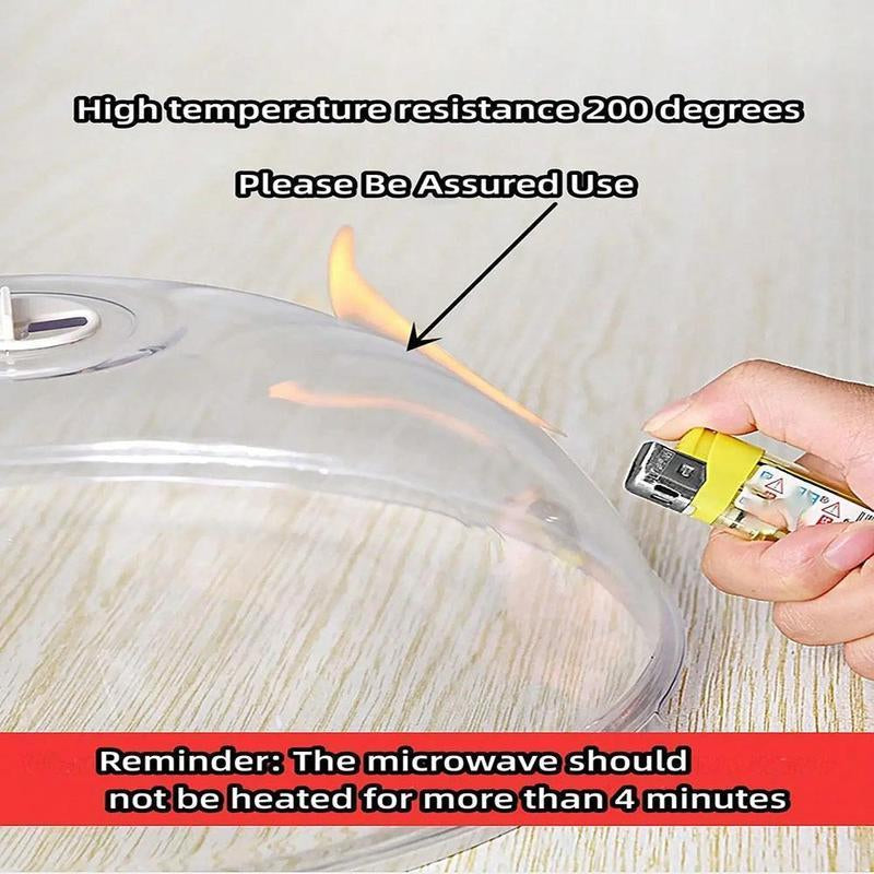 RoyalSavings microwave splatter cover with handle, reusable lid for food, modern kitchen gadget, prevents splatters during cooking