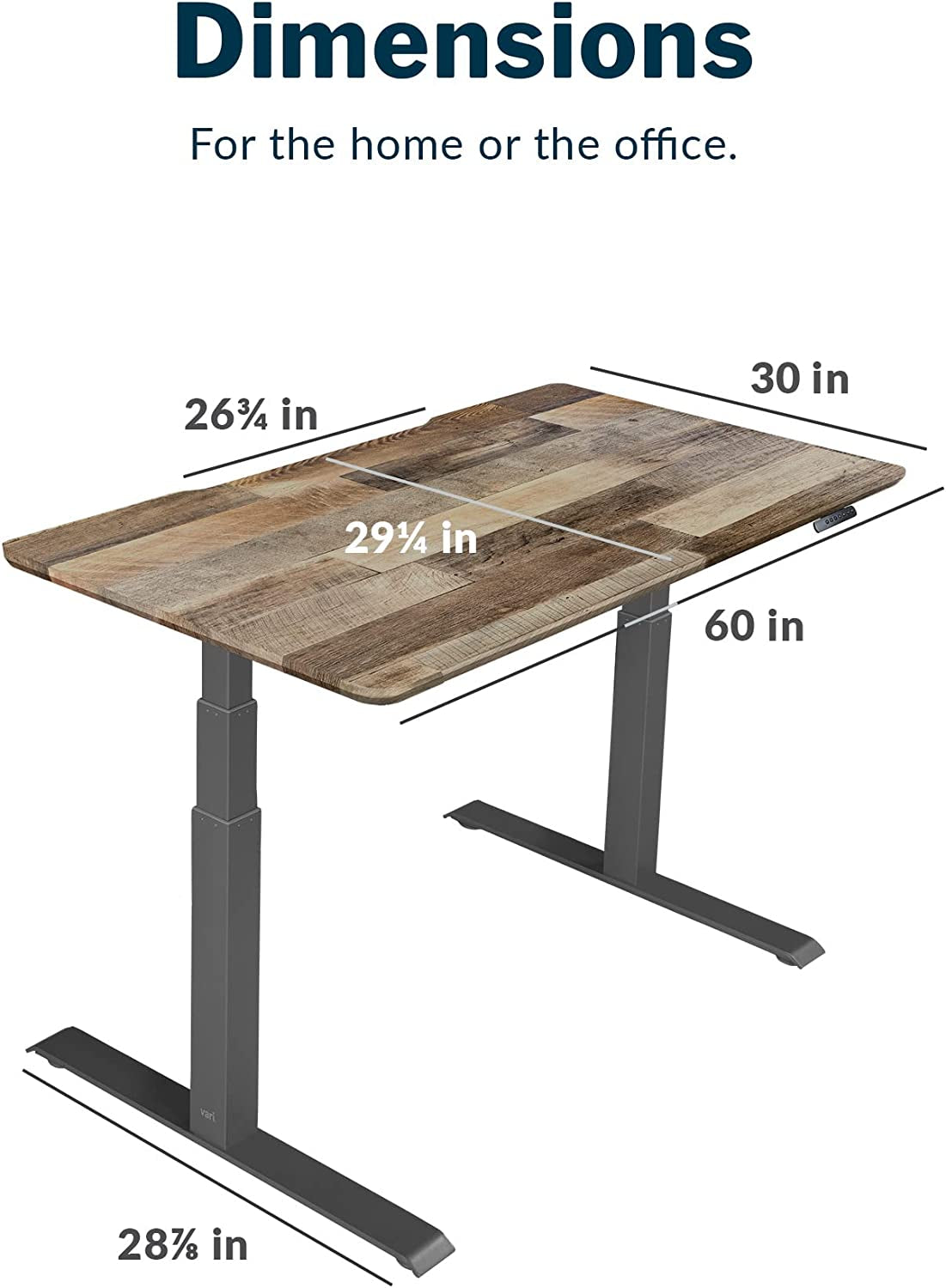 RoyalSavings electric standing desk with dual motor, adjustable height, and sleek modern design for ergonomic workspace comfort.