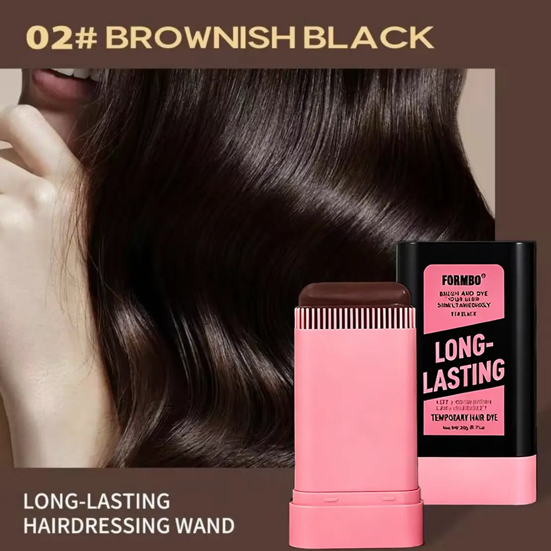 Portable Bosuya Hair Dye Comb by RoyalSavings with gray coverage pen for quick, easy hair color touch-ups.