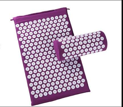 Golden Massage Mat Acupuncture Sports Mat showing textured surface with needle-like points for muscle relaxation and pain relief.
