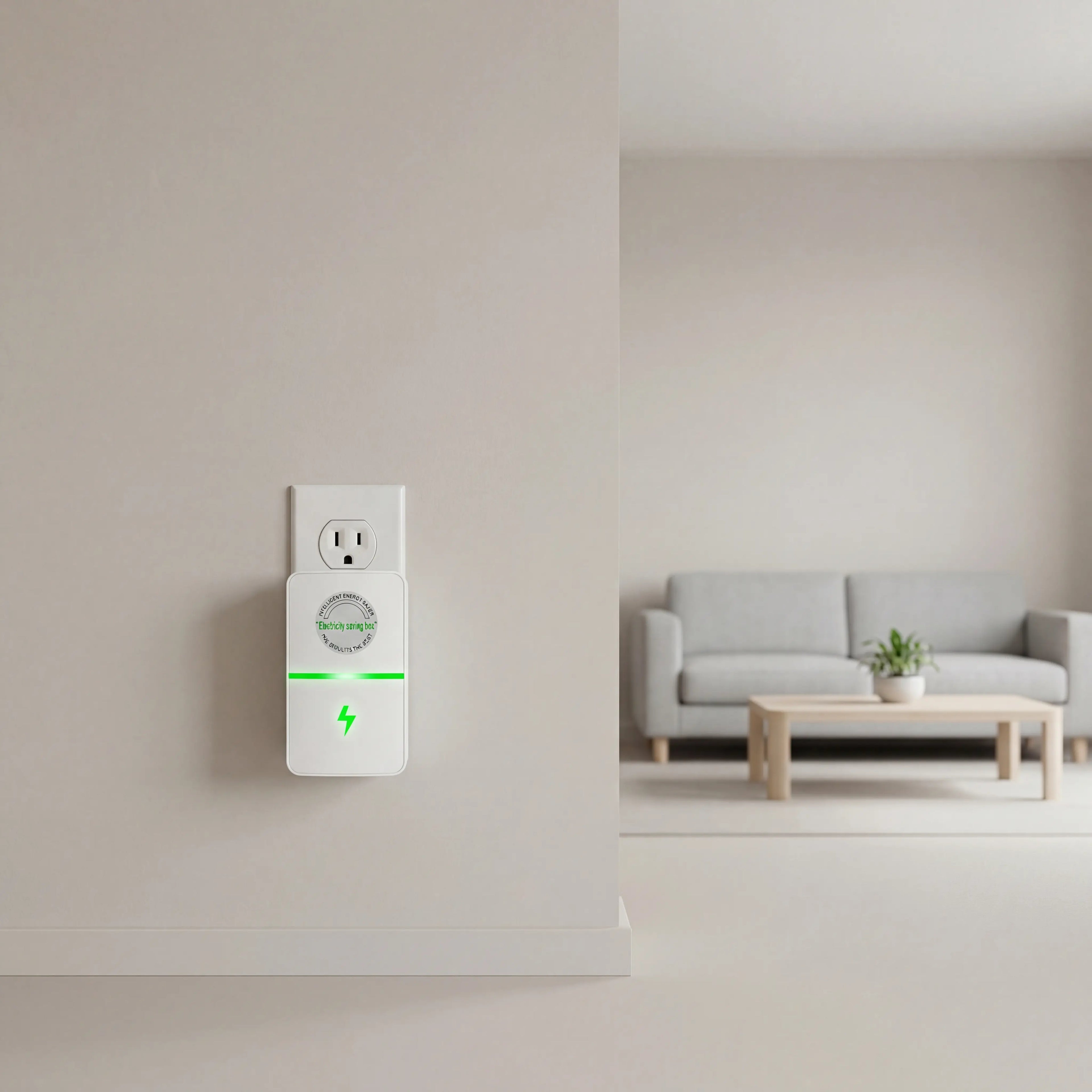 RoyalSavings plug-in power box with US plug, multi-outlet power strip for 90–250V voltage, compact and versatile for various devices