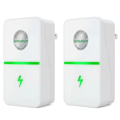 RoyalSavings plug-in power box with US plug, multi-outlet power strip compatible with 90-250V for versatile electronic use.