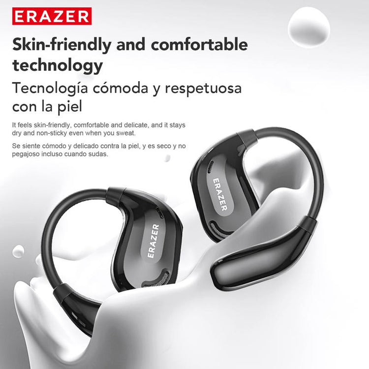 ERAZER Xt66Pro OWS Translation Wireless Bluetooth Earphones Support 135 Languages Real Time Bluetooth Translation Earbuds HIFI Sound Quality Light-Weight Headphones Built-In Microphone Support Phone Calls Music AI Chat