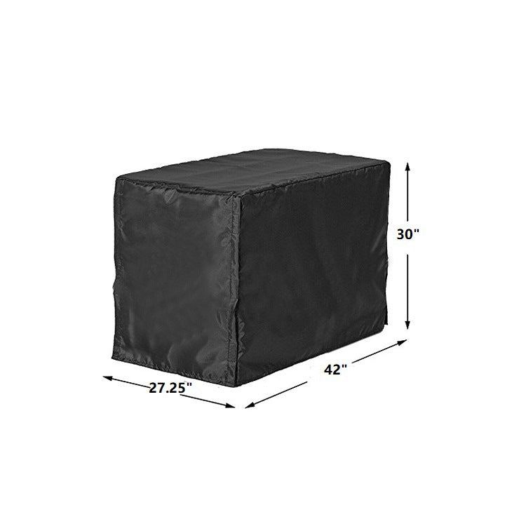 Golden waterproof and dustproof pet cage with durable structure, suitable for outdoor use and protecting pets from elements.