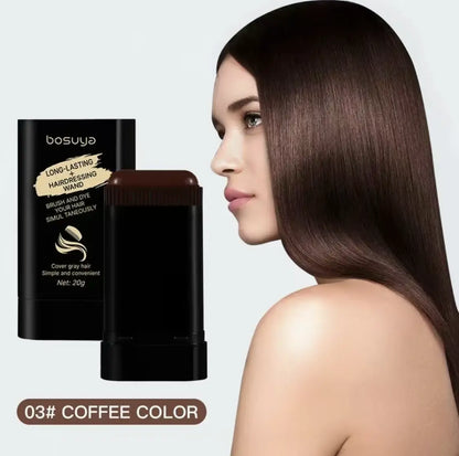 Portable Bosuya Hair Dye Comb by RoyalSavings for instant gray coverage, showing the compact comb and gray hair dye pen.
