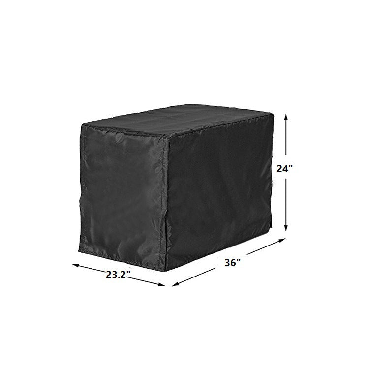 Golden waterproof sunscreen and dustproof pet cage, showing durable, protective enclosure with ventilation and secure door, ideal for pets.