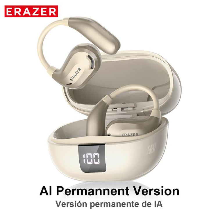 ERAZER Xt66Pro OWS Translation Wireless Bluetooth Earphones Support 135 Languages Real Time Bluetooth Translation Earbuds HIFI Sound Quality Light-Weight Headphones Built-In Microphone Support Phone Calls Music AI Chat