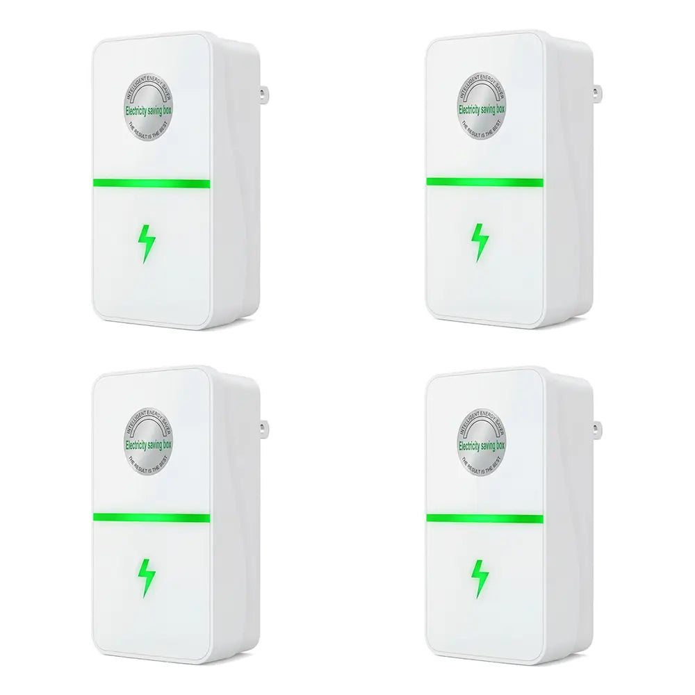 RoyalSavings plug-in power box with US plug, multi-outlet surge protector for 90–250V electrical devices.