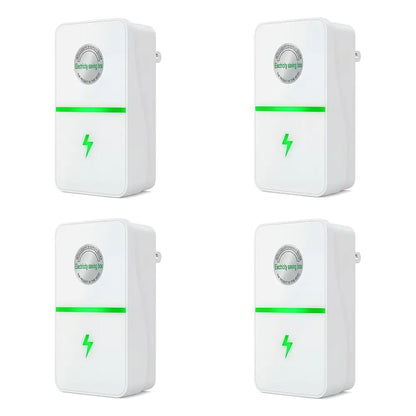RoyalSavings plug-in power box with US plug, multi-outlet surge protector for 90–250V electrical devices.