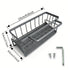 RoyalSavings waterproof steel kitchen sink drying rack with hanging design, multifunctional storage for home use, 9.05x3.6x4 inches