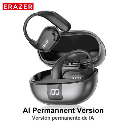 RoyalSavings ERAZER Xt66Pro OWS wireless Bluetooth earbuds with built-in microphone, support 135 languages, real-time translation, and HIFI sound