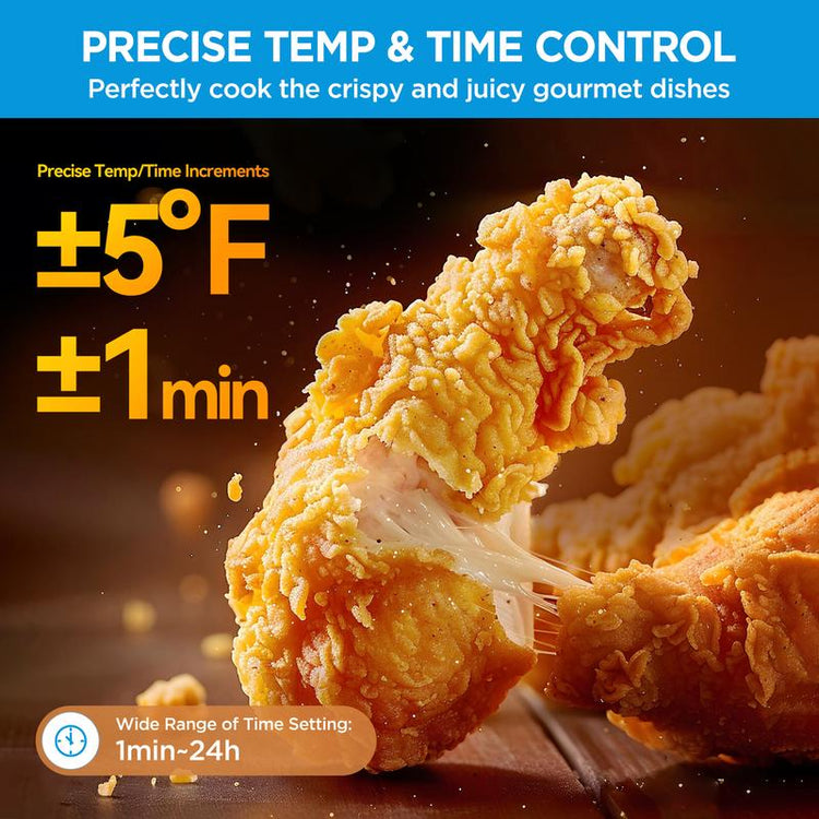 [2026 Kitchen Hack] Midea Flexify French Door Air Fryer Toaster Oven Combo 26.4 QT, Extra Large Countertop Air Fryer Oven 10-In-1 Combo 25% Faster Cooking & 90% Less Oil, Elegant Design Convection Fan, Gift of the Season