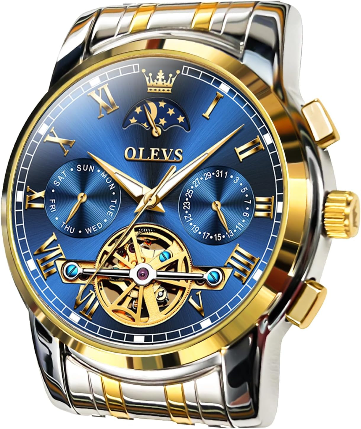 Automatic Mechanical Watches for Men Self Winding Waterproof Stainless Steel Men&