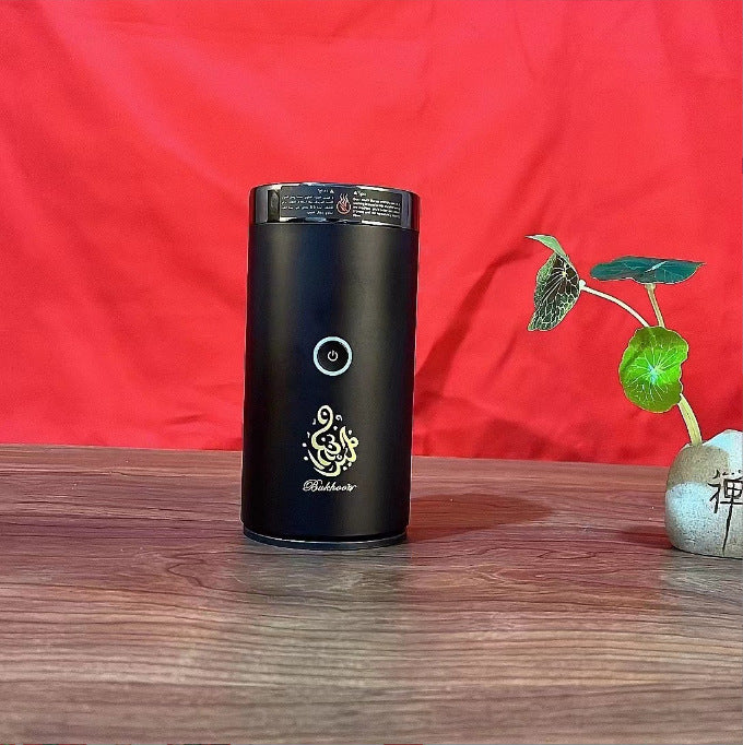 Golden Bluetooth Quran device with portable design, featuring a compact electronic Quran reader with Bluetooth connectivity.
