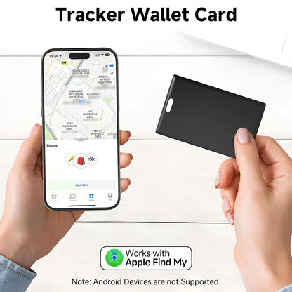RoyalSavings Wallet Tracker Card for Apple Find My, ultra-thin Bluetooth item locator on a white background