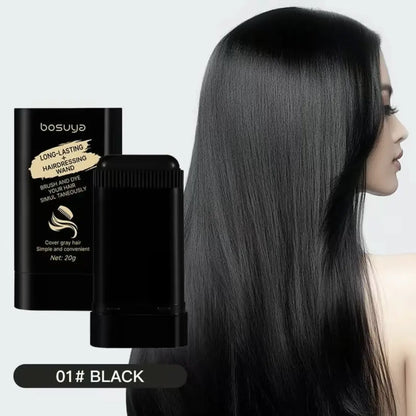 Portable Bosuya Hair Dye Comb by RoyalSavings for instant gray coverage, shown in use with a compact, handheld design.
