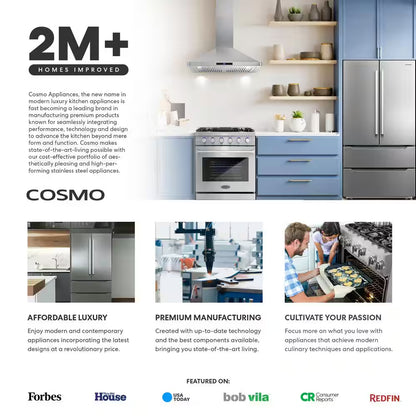 RoyalSavings 22.4 cu ft stainless steel 3-door French door refrigerator with water dispenser and ice maker, counter depth design.