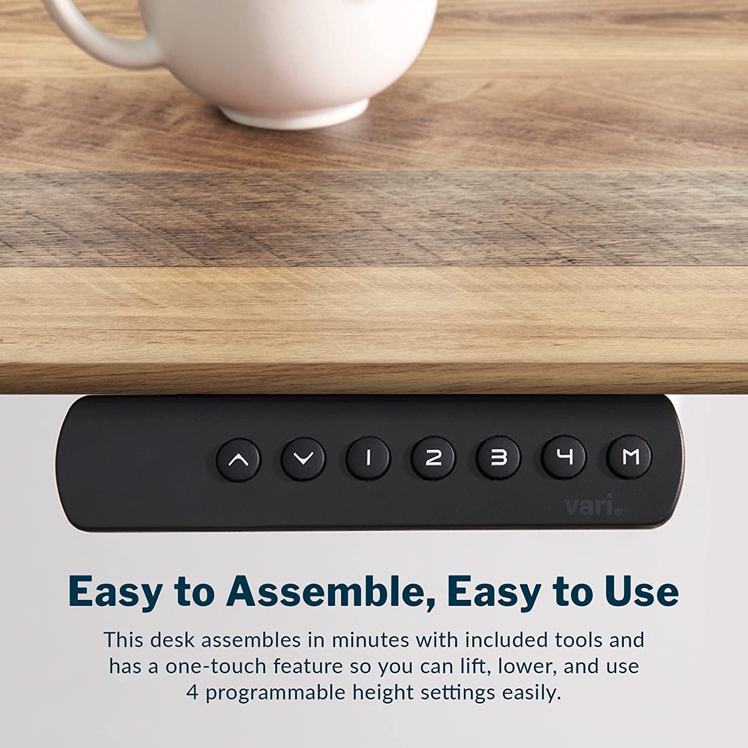 Electric standing desk by RoyalSavings with dual motor, adjustable height, and modern design for ergonomic workspace comfort.