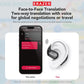 ERAZER Xt66Pro OWS Translation Wireless Bluetooth Earphones Support 135 Languages Real Time Bluetooth Translation Earbuds HIFI Sound Quality Light-Weight Headphones Built-In Microphone Support Phone Calls Music AI Chat