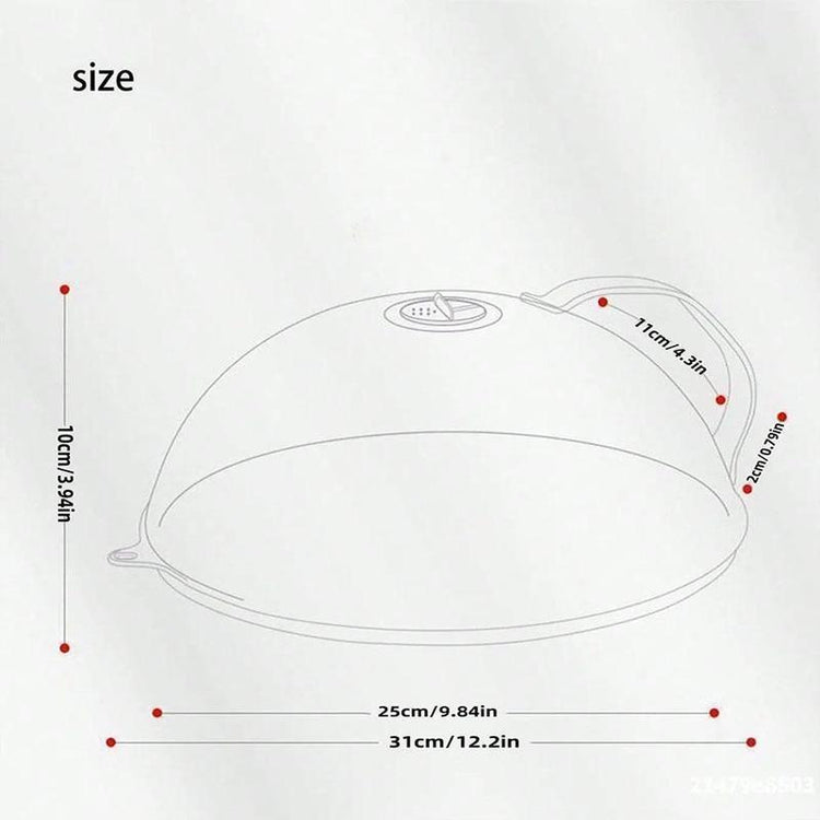 Microwave Splatter Cover with Handle, Reusable Microwave Lid for Food, Modern Kitchen Utensils, Kitchen Gadgets, Kitchen Accessories