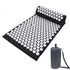 Golden massage acupuncture mat with textured surface designed for relaxation and sports therapy.