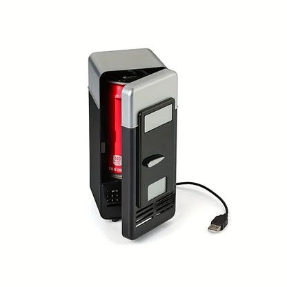 RoyalSavings mini USB refrigerator with cooling and heating functions, compact design for car or computer use.