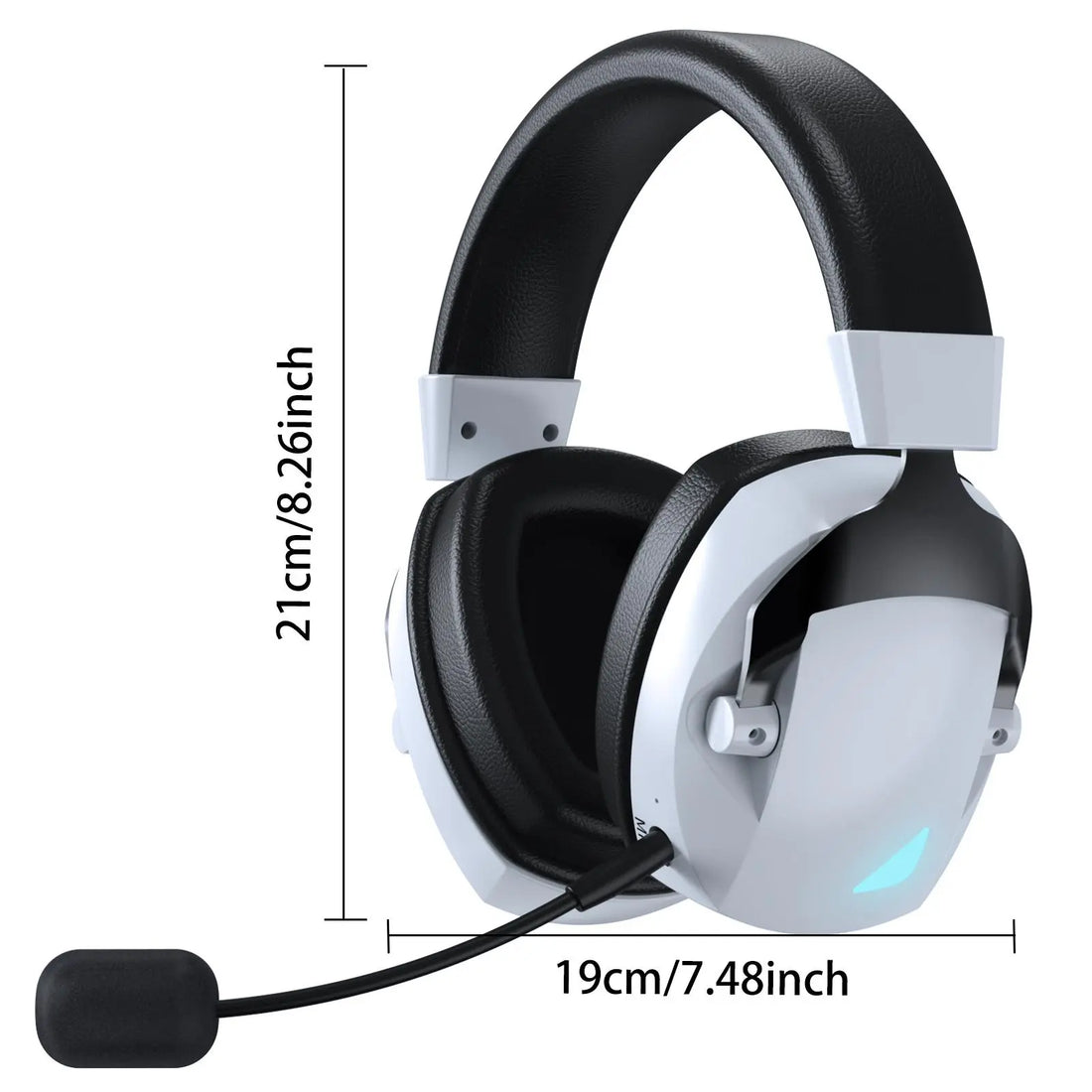Wireless gaming headset with noise-canceling microphone by RoyalSavings, featuring over-ear design and adjustable headband.