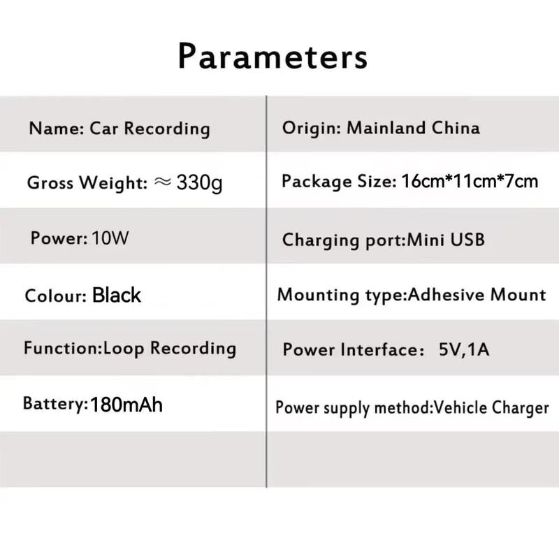 Car Dashcam, HD Car DVR with 32GB Memory Card - Vehicle Video Surveillance Recorder, Compatible with Cars, Trucks & Suvs - Auto DVR for Video Recording 