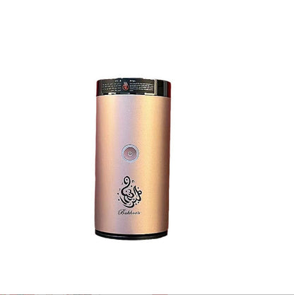 Golden Bluetooth Quran device with portable design, featuring easy-to-use Bluetooth connectivity for seamless Quran listening.