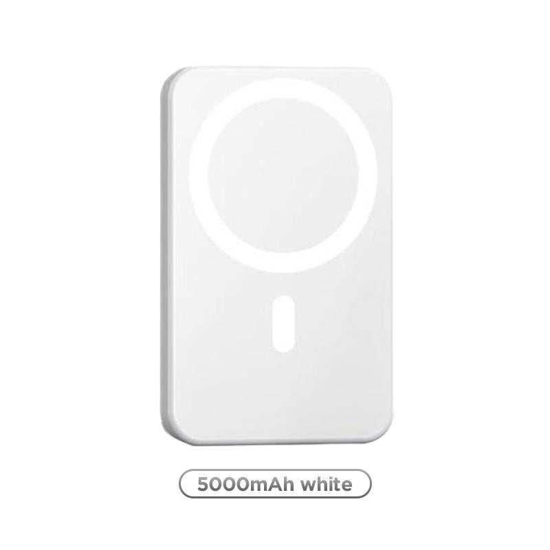 RoyalSavings 5000mAh magnetic power bank with MagSafe wireless fast charging for iPhone 12-17 Pro and Pro Max, compact portable battery