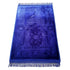 Golden Raschel embossed prayer mat with tassels in solid color, designed for comfortable prayer and spiritual reflection.