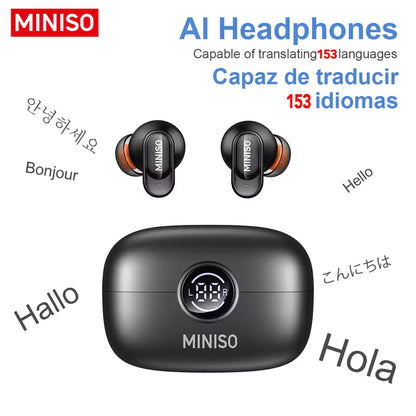 RoyalSavings MINISO MS105 wireless Bluetooth earbuds with in-ear design, waterproof, built-in mic, ideal for sports, office, and calls