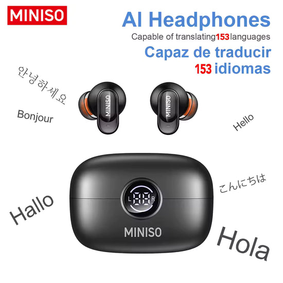 MINISO MS105 Wireless Earbuds Bluetooth 6.0 Earphones, in Ear Earbuds,Waterproof Wireless Earphones, Suitable for Office, Sports, Study and Audio Calls, Built in Microphone, Gaming Bluetooth Headphones