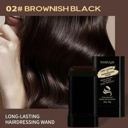 Portable Bosuya Hair Dye Comb by RoyalSavings, gray coverage pen with comb for quick, easy hair color touch-ups.