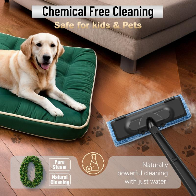 RoyalSavings 1800W high-pressure steam cleaner with 1.5L tank and 28 attachments for versatile, chemical-free home cleaning.