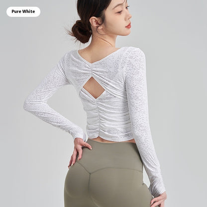 Yoga Clothing Top Female T-shirt Blouse